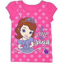 Load image into Gallery viewer, Disney Princess Sofia the First "I LOVE To Sparkle" Toddler Little Girls T-Shirt
