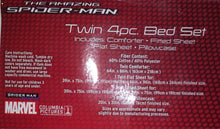 Load image into Gallery viewer, Spiderman 4pc Twin Bedding Set Comforter and Sheet Set
