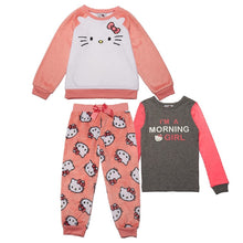 Load image into Gallery viewer, Character Girls' Hello Kitty 3-Piece Pajama Set
