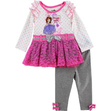 Load image into Gallery viewer, Sofia the First "Royal" Toddler Pink Top &amp; Leggings
