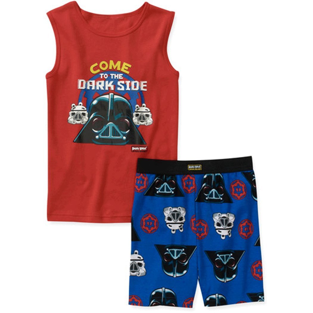 Angry Birds Star Wars Boys 2pc Pajamas Red Come to the Darkside