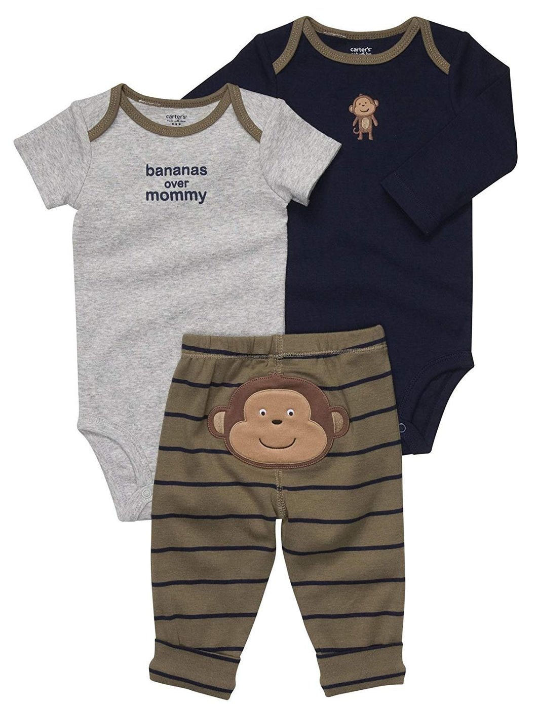 Carter's 3 Piece Boys Mix and Match Sets (Preemie, Navy/Multi)