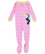 Load image into Gallery viewer, Carter&#39;s Baby Girls 1 Piece Snug Fit Cotton Footed Sleeper Pajamas (seagulls)

