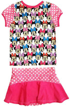 Load image into Gallery viewer, Disney Minnie Mouse Girls UPF 50 Rashguard Swimsuit Outfit Set Size 7
