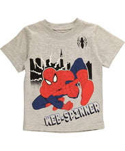 Load image into Gallery viewer, Marvel Little Boys' Spiderman Toddler TEE Shirt Web Spinner Grey
