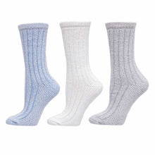 Load image into Gallery viewer, Carole Hochman Ladiesâ€™ 3 Pair Ribbed Lounge Sock
