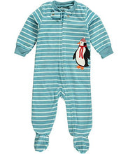 Load image into Gallery viewer, Carter's Sleep 'N' Play Fleece Footie (Baby) - Penguin-3 Months
