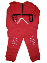 Load image into Gallery viewer, Carter's Girl Fleece Hoodie and Pants 2-Piece Set, Hot Pink, Size 18 Months
