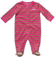 Load image into Gallery viewer, Carter's Baby Girls' Easy Entry Terry Turn Me Around Sleep n Play
