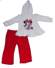 Load image into Gallery viewer, Minnie Mouse Baby Girls' Infant and Toddler 2pc Hooded Polar Fleece Set
