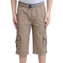 Load image into Gallery viewer, UNIONBAY Boys' 100% Cotton Cargo Short with Pull On, Elastic Waist
