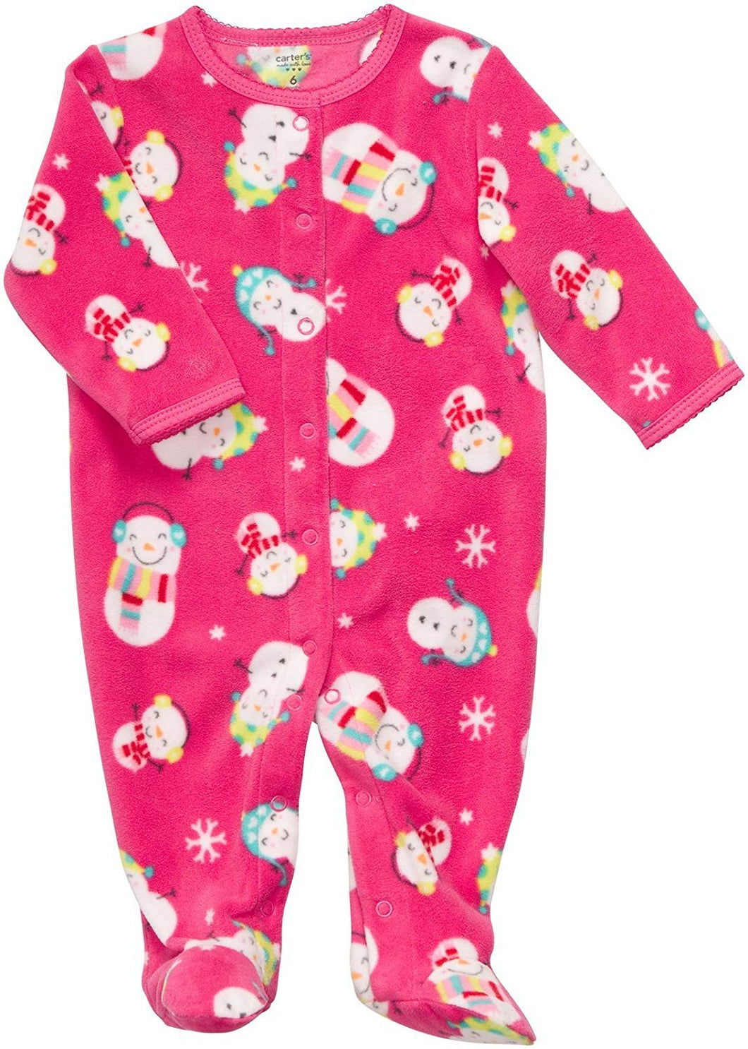 Carter's Baby Girl's Micro Fleece Snap - Snowman