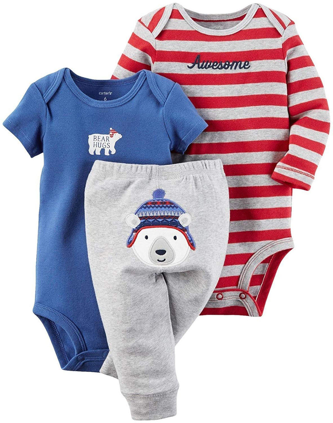 Carter's Baby Boys' 3 Pc Back Art 126g422