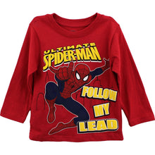 Load image into Gallery viewer, Marvel Spider-Man "Follow My Lead" Red T-Shirt 2T-4T
