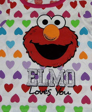 Load image into Gallery viewer, Sesame St Girls' Elmo Heart Short Sleeve T-Shirt
