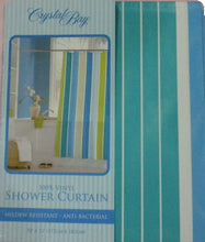 Load image into Gallery viewer, Crystal Bay "Ripple" Vinyl Shower Curtain
