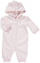 Load image into Gallery viewer, Carter's Baby Girls' Velour Hooded Jumpsuit
