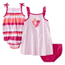 Load image into Gallery viewer, Just One You Made By Carter's Infant Girls 3pc Seahorse Love Set
