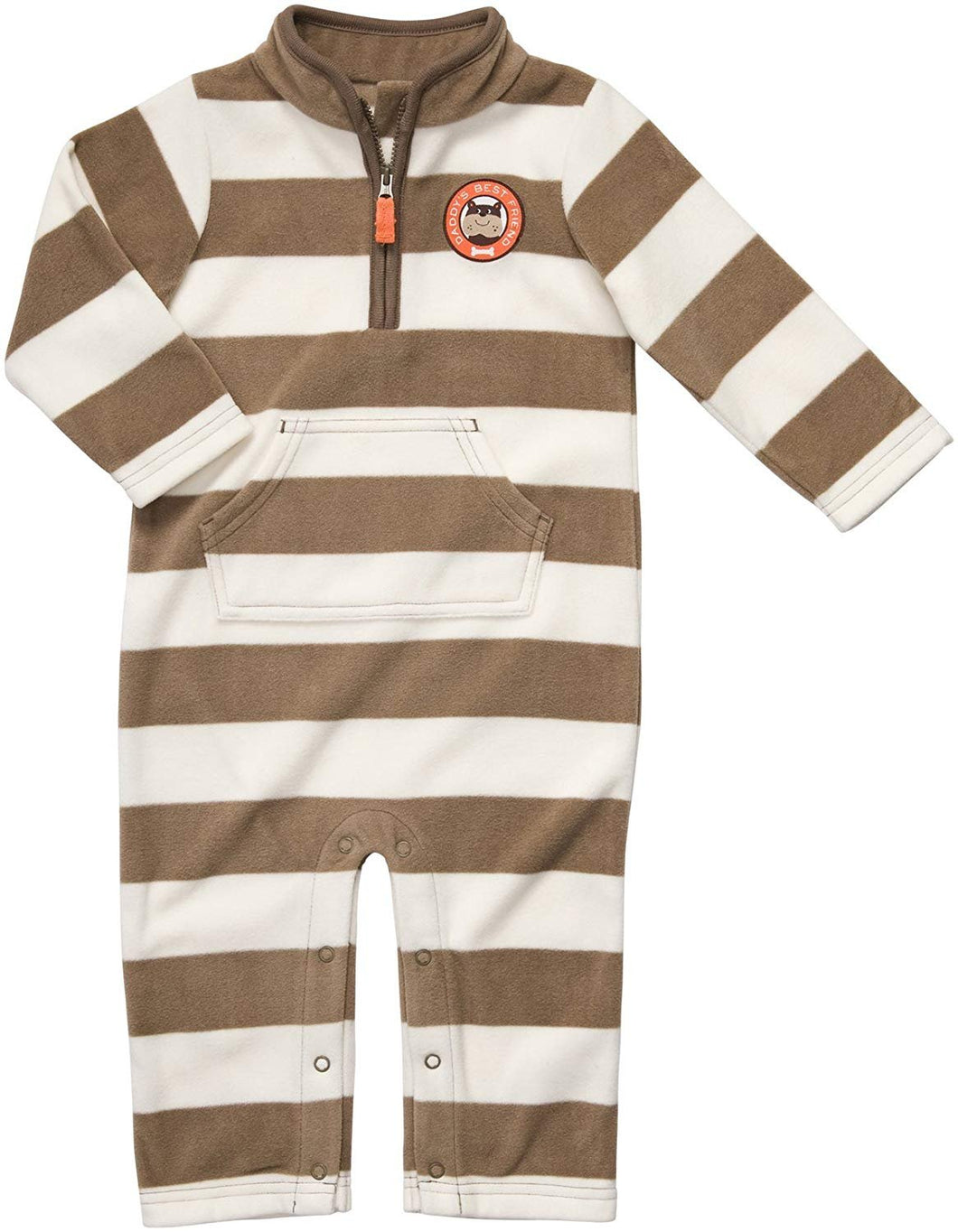 Carter's Baby Boy's Infant Long Sleeve One Piece Fleece Coverall - Stripes