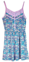 Load image into Gallery viewer, Roxy Girl Ethereal Blue and Pink Lace Sun Dress
