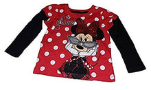 Load image into Gallery viewer, Minnie Mouse Toddler Girls Polka Dot Long Sleeve Shirt Red
