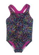 Load image into Gallery viewer, Speedo Big Girls' Youth Solid Splice Cross-Back One-Piece Swimsuit (6, Multicolor)
