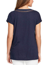 Load image into Gallery viewer, Gloria Vanderbilt Ladies V-Neck Embroidered Cotton Top
