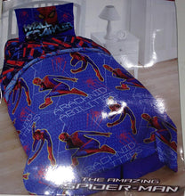 Load image into Gallery viewer, Spiderman 4pc Twin Bedding Set Comforter and Sheet Set
