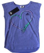 Load image into Gallery viewer, adidas Girl&#39;s 2 Piece Athletic T-Shirt &amp; Skort Set
