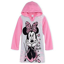 Load image into Gallery viewer, Minnie Mouse Big Girls' Hooded Microfleece Nightgown I Love Miss Minnie
