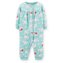 Load image into Gallery viewer, Carter's Baby Girls' Fleece Eared Romper (Baby) - Ivory
