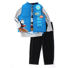 Load image into Gallery viewer, Thomas the Train Little Boys' Toddler 3pc Vest Set Right on Time Blue
