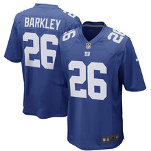 Load image into Gallery viewer, NIKE Saquon Barkley New York Giants Team Color Youth Game Jersey
