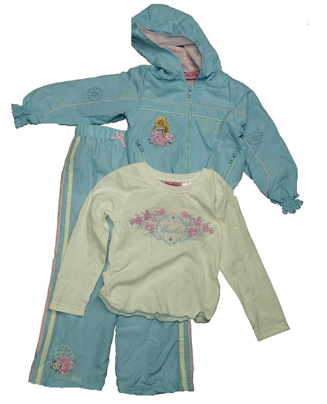 Barbie Little Girls' Toddler 3pc Set Light Blue