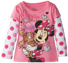 Load image into Gallery viewer, Disney  Girls' Long Sleeve Minnie T-Shirt
