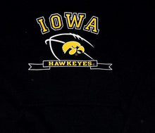 Load image into Gallery viewer, Iowa Hawkeys Boys Black Fleece Hooded Sweatshirt
