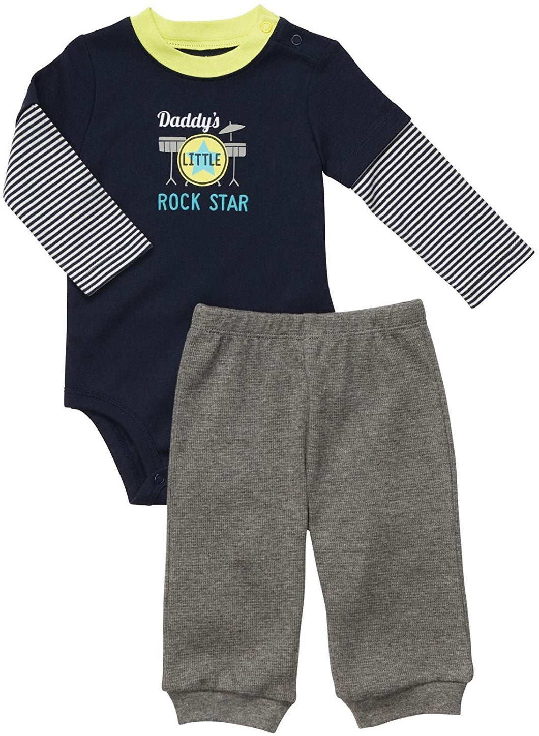 Carter's Baby Boy's Bodysuit & Pant Set - Daddy Rock