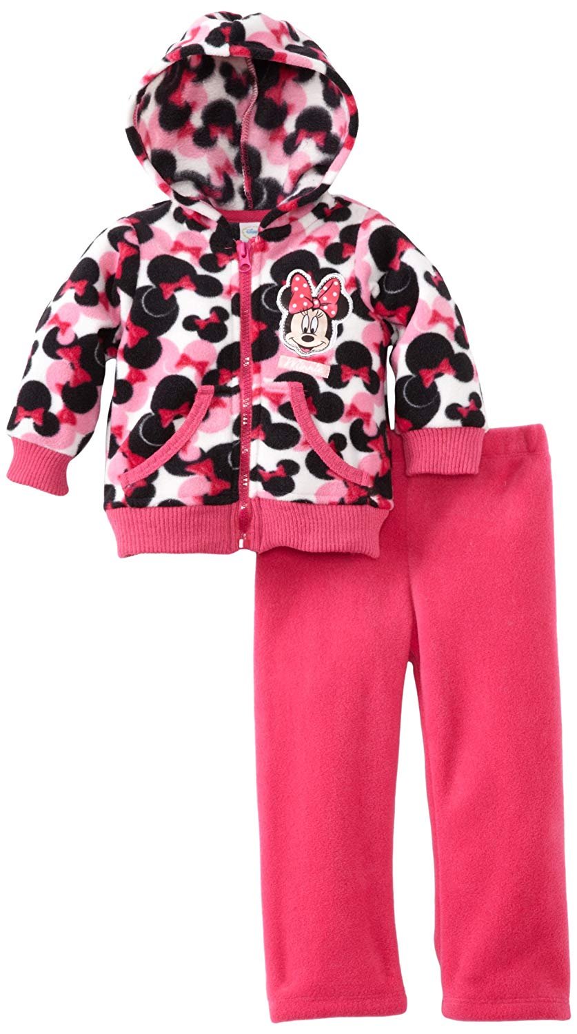 Disney Baby Girls' 2 Piece Minnie Mouse Polar Fleece Set