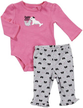 Load image into Gallery viewer, Carter&#39;s Baby Girls L/S Bodysuit Pant Set
