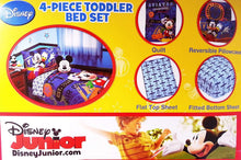 Load image into Gallery viewer, Disney Mickey Mouse 4pc Toddler Bedding Set ''Genuine Licensed''
