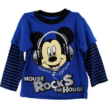 Load image into Gallery viewer, Disney Mickey Mouse "Mouse Rocks the House" Layered T-Shirt 2T-5T
