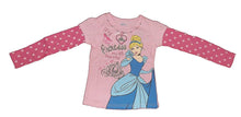 Load image into Gallery viewer, Disney Princess Toddler Girls Long Sleeve Shirt Sparkly Tiara Pink Tee
