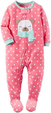 Load image into Gallery viewer, Carter's Baby Girls' Toddler 1 Piece Fleece Sleepwear
