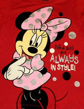 Load image into Gallery viewer, Disney Little Girls' Minnie Mouse Short Sleeve Tee Shirt
