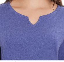 Load image into Gallery viewer, ELLEN TRACY Women&#39;s Pima Cotton/Lycra V-Neck Cuff Sleeves Shirt
