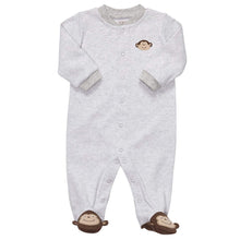 Load image into Gallery viewer, Carter's Baby-Boys Preemie Striped Monkey Sleep and Play
