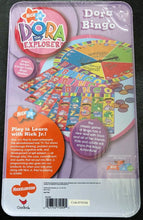 Load image into Gallery viewer, Cardinal Dora the Explorer Bingo in Tin
