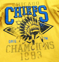 Load image into Gallery viewer, Canyon River Blues Boy&#39;s Thermal Sleeve T-Shirt - Chicago Chiefs Golden Glow

