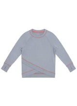 Load image into Gallery viewer, Kirkland Signature Girls'' Long Sleeve Sweatshirt Pullover, (Gray, Small 7/8)
