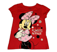 Load image into Gallery viewer, Disney Little Girls' Minnie Mouse Short Sleeve Tee Shirt
